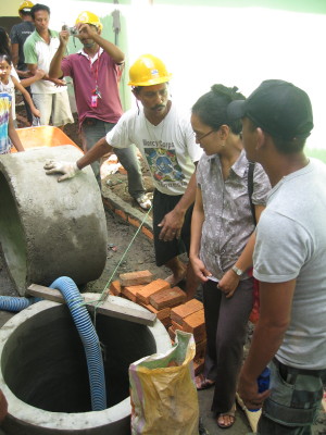 Installing a well in Ambon